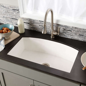 Alternate Image for Native Trails Farmhouse Quartet 33" NativeStone Concrete Farmhouse Sink, Pearl, NSKQ3320-P