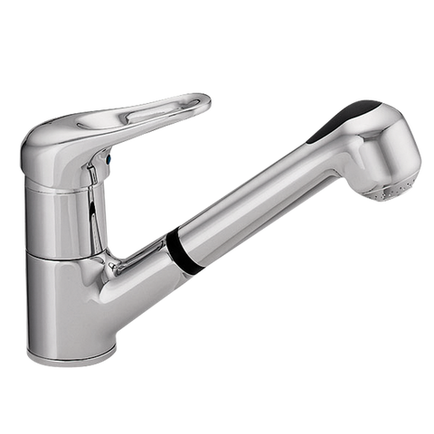 Houzer Gaia Pull Out Kitchen Faucet with CeraDox Technology Polished Chrome, GAIPO-361-PC