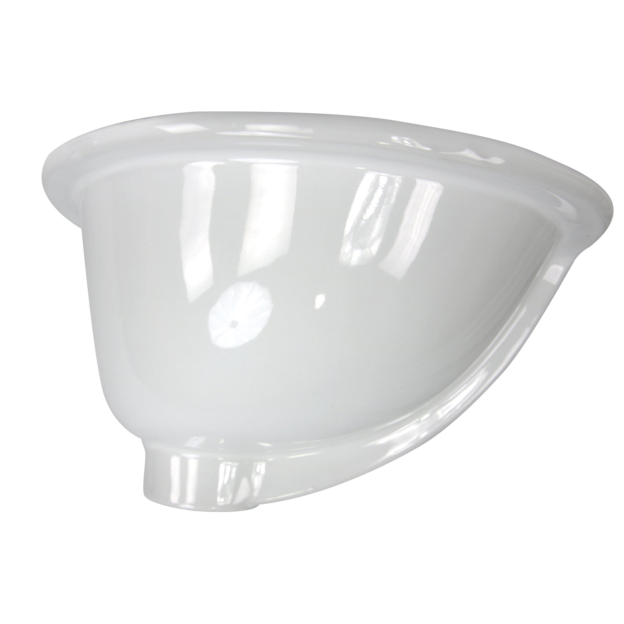 Nantucket Sinks Great Point 15" x 12.125" Oval Undermount Ceramic - Vitreous China Bathroom Sink, White, GB-13x10-W