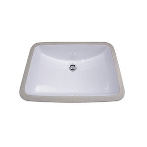 Alternate Image for Nantucket Sinks Great Point 21" Ceramic Bathroom Sink, White, GB-18x12-W