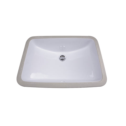 Nantucket Sinks Great Point 21" Ceramic Bathroom Sink, White, GB-18x12-W - The Sink Boutique