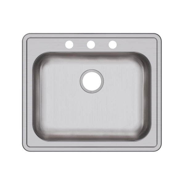 Elkay Dayton 25" Stainless Steel Kitchen Sink, Satin, GE125213