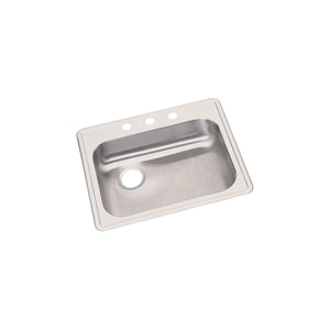 Alternate Image for Elkay Dayton 25" Stainless Steel Kitchen Sink, Satin, 4 Faucet Hole, GE12521L4