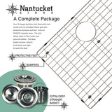 Nantucket Sinks Pro Series 28" Stainless Steel Kitchen Sink, SR2818-16 - The Sink Boutique