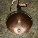 Houzer 17" Copper Flat Lip Bathroom Sink, HW-AUG1RF - The Sink Boutique