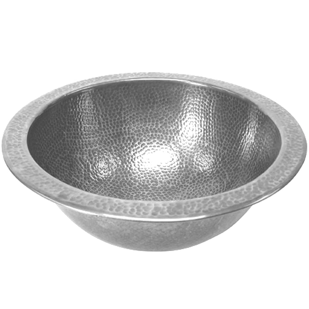 Houzer 17" Copper Flat Lip Bathroom Sink, Pewter, HW-AUG2RF - The Sink Boutique