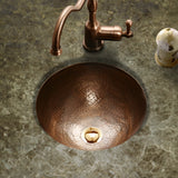 Houzer 12" Copper Flat Lip Bathroom Sink, HW-BAB1RF - The Sink Boutique