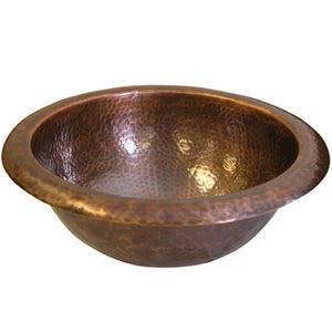 Alternate Image for Houzer 12" Copper Topmount Bathroom Sink, HW-BAB1RS