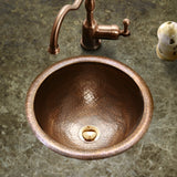 Houzer 12" Copper Topmount Bathroom Sink, HW-BAB1RS - The Sink Boutique