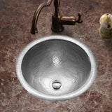 Houzer 12" Copper Topmount Bathroom Sink, Pewter, HW-BAB2RS - The Sink Boutique