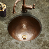 Houzer 15" Copper Flat Lip Bathroom Sink, HW-CLA1RF - The Sink Boutique