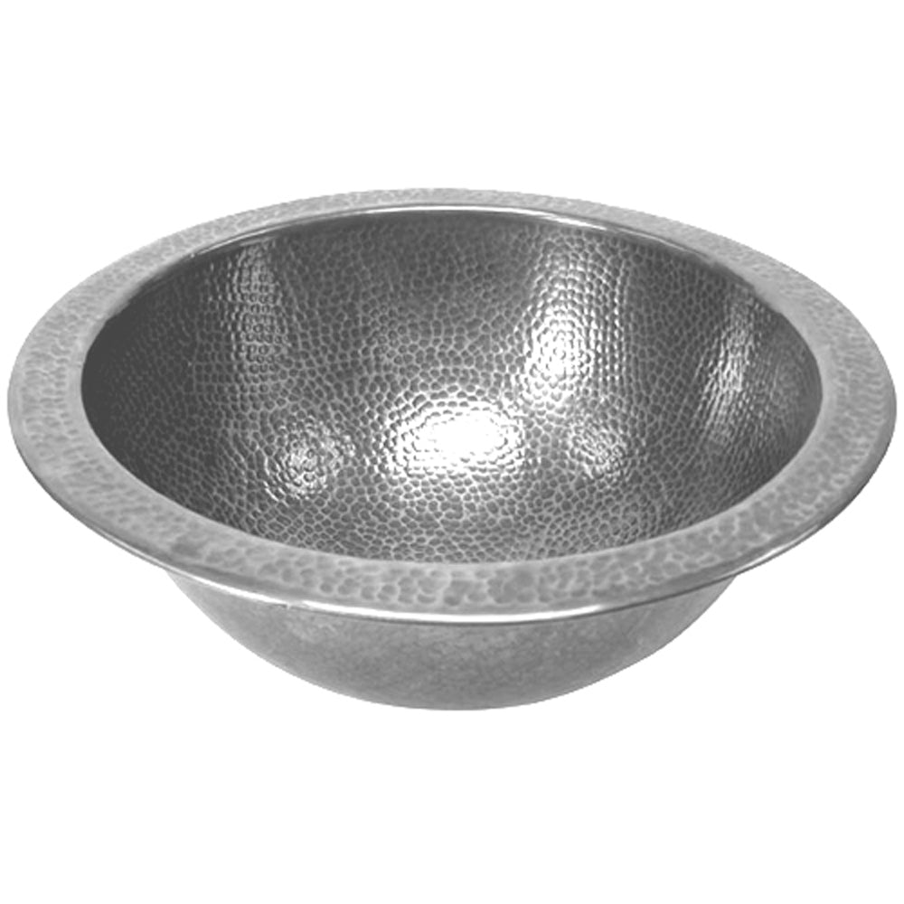 Houzer 15" Copper Flat Lip Bathroom Sink, Pewter, HW-CLA2RF
