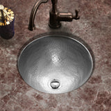 Houzer 15" Copper Flat Lip Bathroom Sink, Pewter, HW-CLA2RF - The Sink Boutique