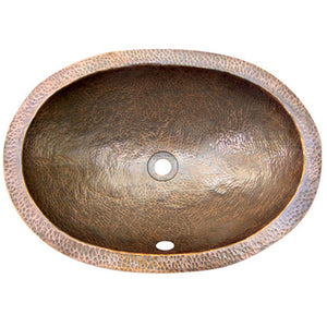 Alternate Image for Houzer 21" Copper Flat Lip Bathroom Sink, HW-ELI1EF