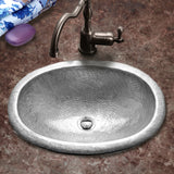 Houzer 21" Copper Topmount Bathroom Sink, Pewter, HW-ELI2ES - The Sink Boutique