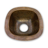 Houzer 13" Copper Flat Lip Hammerwerks Bar/Prep Sink, HW-SCH1BF