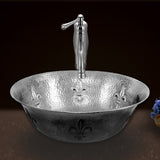 Houzer 16" Copper Bathroom Vessel Sink, Pewter, HW-TEL2V - The Sink Boutique