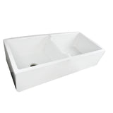 Nantucket Sinks Cape 40" Fireclay Farmhouse Sink, 50/50 Double Bowl, White, Hyannis-39-DBL - The Sink Boutique