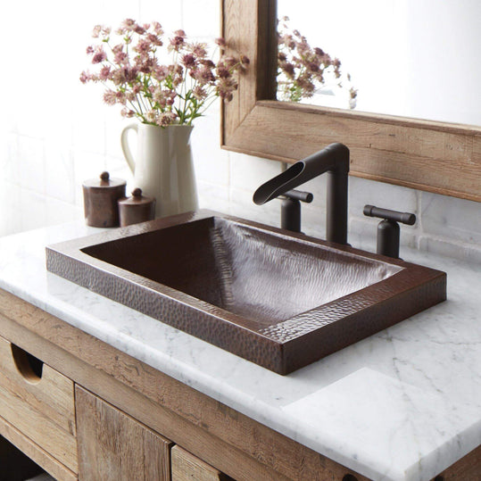 Alternate Image for Native Trails Hana 20' Rectangle Copper Bathroom Sink, Antique Copper, CPS242