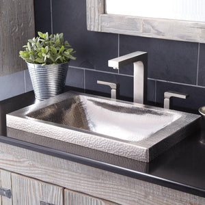 Alternate Image for Native Trails Hana 20" Rectangle Nickel Bathroom Sink, Brushed Nickel, CPS542
