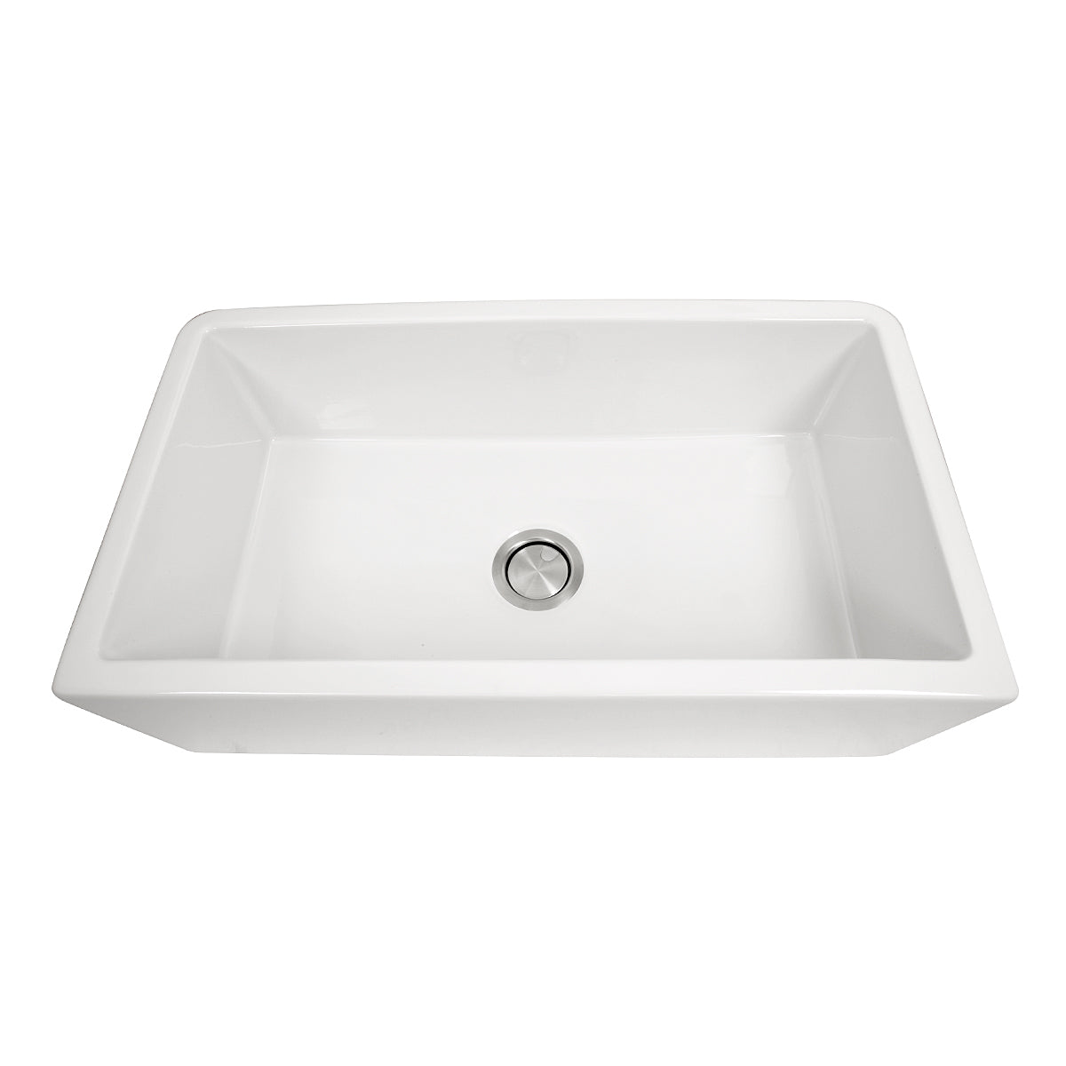 Nantucket Sinks Cape 33" Fireclay Farmhouse Sink, White, Harwich-33 - The Sink Boutique