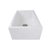 Nantucket Sinks Cape 30" Fireclay Farmhouse Sink, White, Hyannis-30 - The Sink Boutique