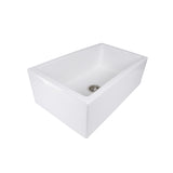 Nantucket Sinks Cape 30" Fireclay Farmhouse Sink, White, Hyannis-30 - The Sink Boutique