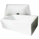 Nantucket Sinks 30" Fireclay Farmhouse Sink, White, Cape Collection, Hyannis-30