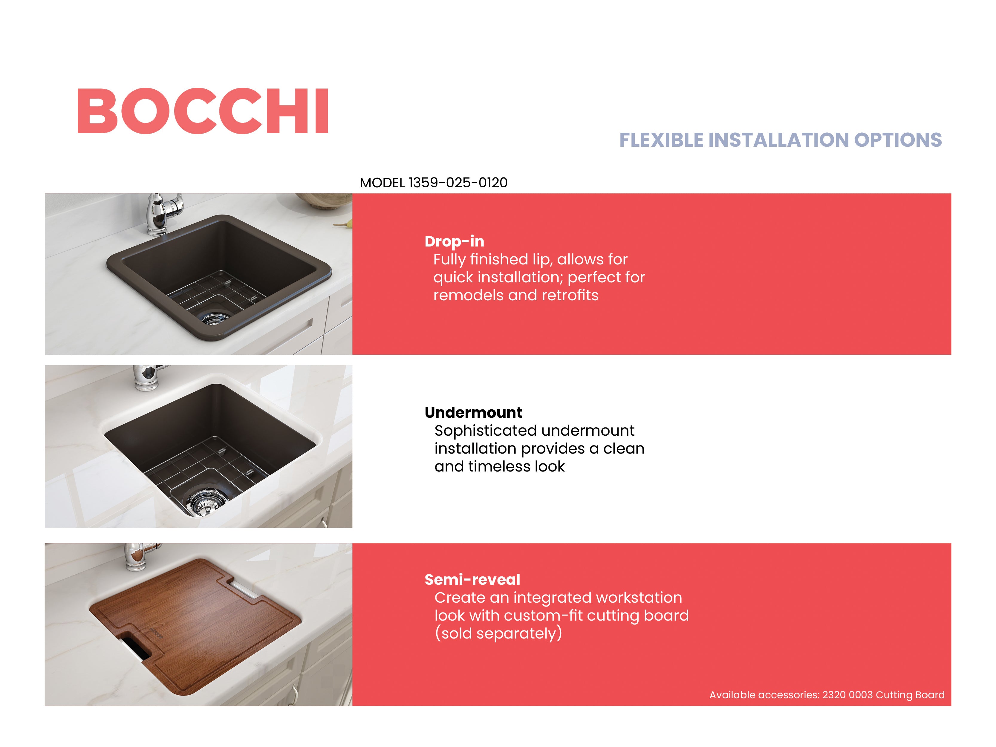BOCCHI Sotto 18" Fireclay Undermount Single Bowl Bar Sink with Protective Bottom Grid and Strainer, Matte Brown, 1359-025-0120