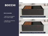 BOCCHI Arona 33" Composite Granite Workstation Farmhouse Sink with Accessories, Matte Black, 1600-504-0120