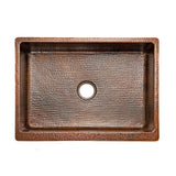 Premier Copper Products 25" Copper Farmhouse Sink, Oil Rubbed Bronze, KASDB25229 - The Sink Boutique