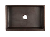 Premier Copper Products 30" Copper Farmhouse Sink, Oil Rubbed Bronze, KASDB30229S - The Sink Boutique