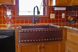 Premier Copper Products 33" Copper Farmhouse Sink, Oil Rubbed Bronze, KASDB33229BS - The Sink Boutique