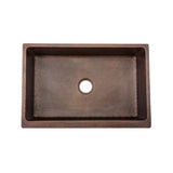 Premier Copper Products 33" Copper Farmhouse Sink, Oil Rubbed Bronze, KASDB33229F - The Sink Boutique