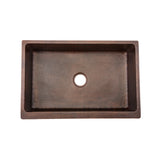 Premier Copper Products 33" Copper Farmhouse Sink, Oil Rubbed Bronze, KASDB33229G - The Sink Boutique