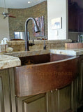 Premier Copper Products 33" Copper Farmhouse Sink, Oil Rubbed Bronze, KASRDB33249 - The Sink Boutique