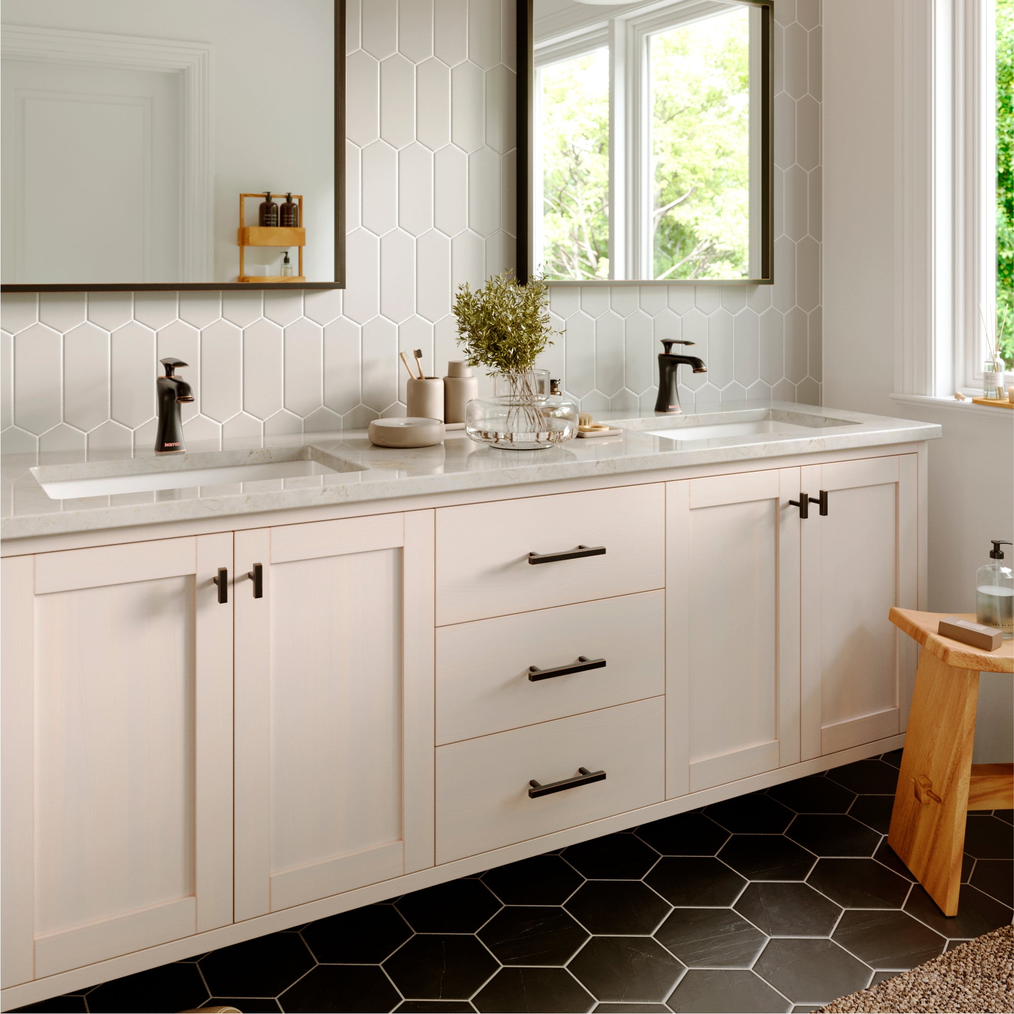 Karran Woodburn 1.2 GPM Single Lever Handle Lead-free Brass ADA Bathroom Faucet, Basin, Oil Rubbed Bronze, KBF410ORB