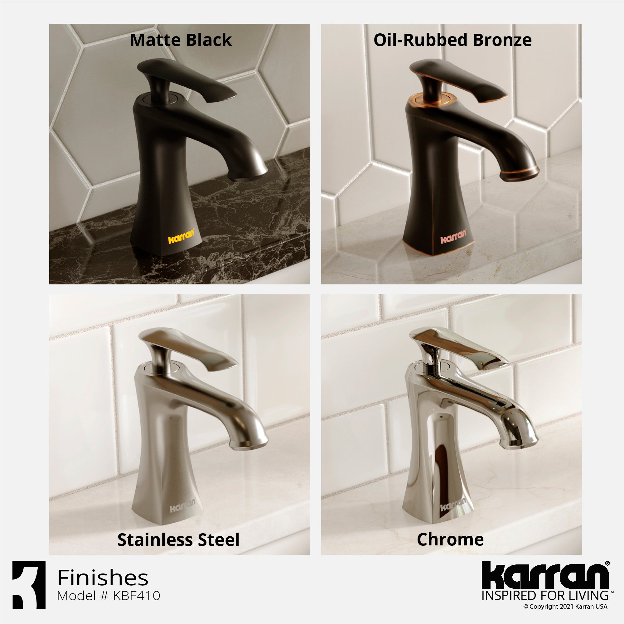 Karran Woodburn 1.2 GPM Single Lever Handle Lead-free Brass ADA Bathroom Faucet, Basin, Oil Rubbed Bronze, KBF410ORB