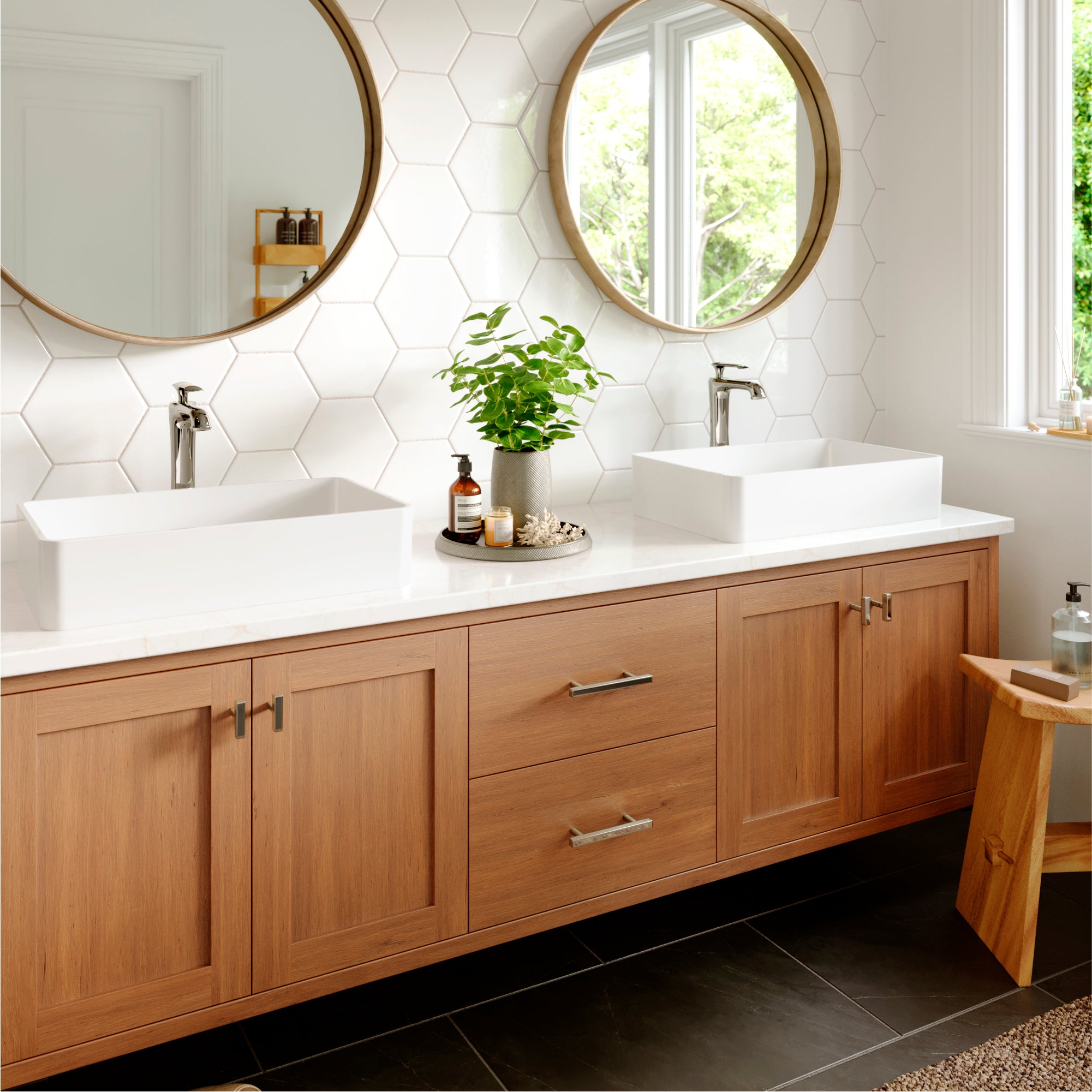 Karran Woodburn 1.2 GPM Single Lever Handle Lead-free Brass ADA Bathroom Faucet, Vessel, Chrome, KBF412C
