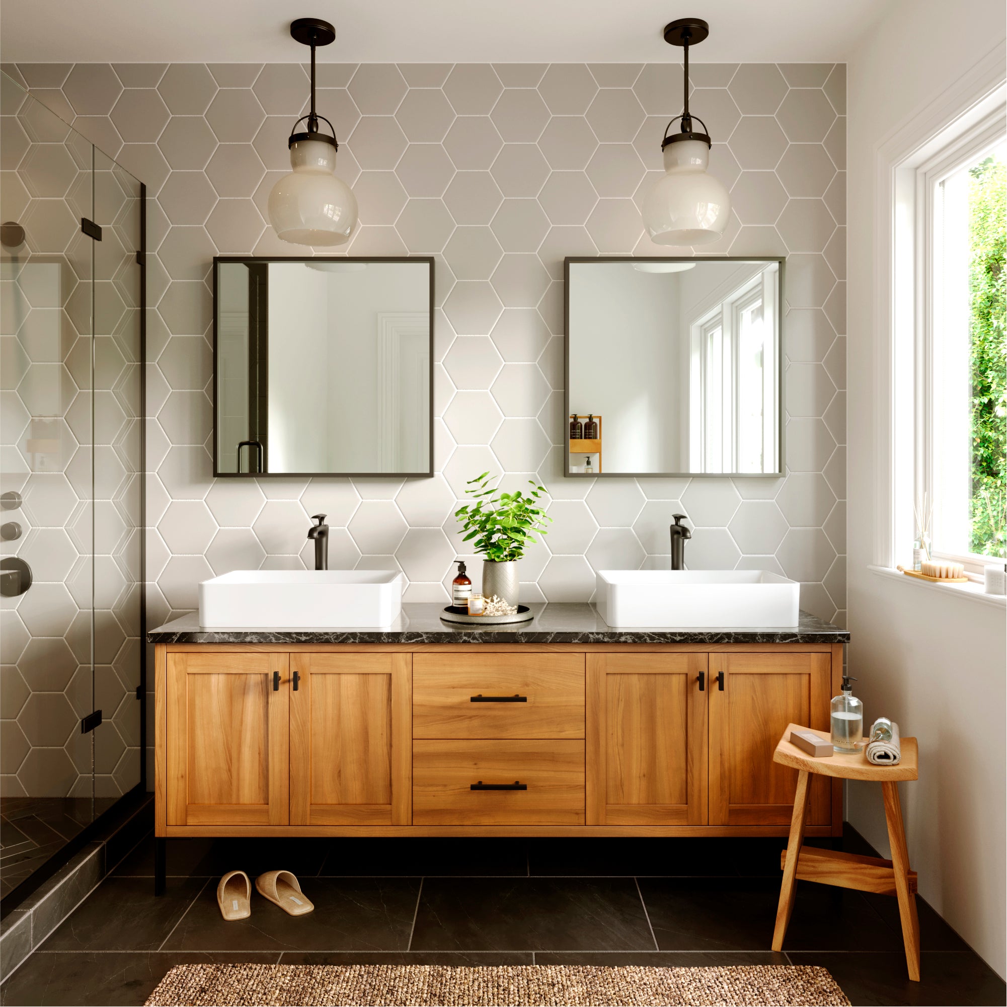 Karran Woodburn 1.2 GPM Single Lever Handle Lead-free Brass ADA Bathroom Faucet, Vessel, Matte Black, KBF412MB