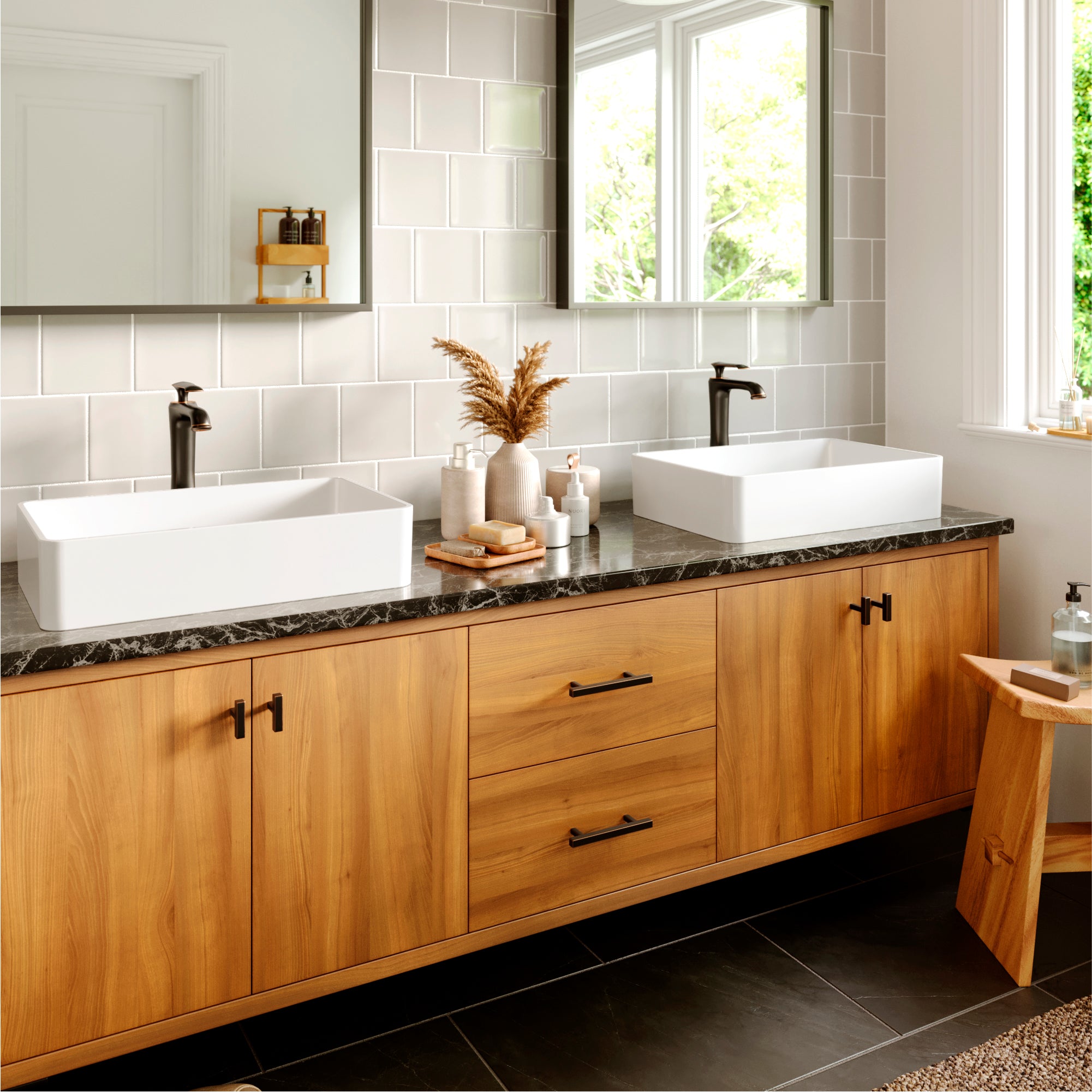 Karran Woodburn 1.2 GPM Single Lever Handle Lead-free Brass ADA Bathroom Faucet, Vessel, Oil Rubbed Bronze, KBF412ORB