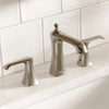 Karran Woodburn 1.2 GPM Double Lever Handle Lead-free Brass ADA Bathroom Faucet, Widespread, Stainless Steel, KBF414SS