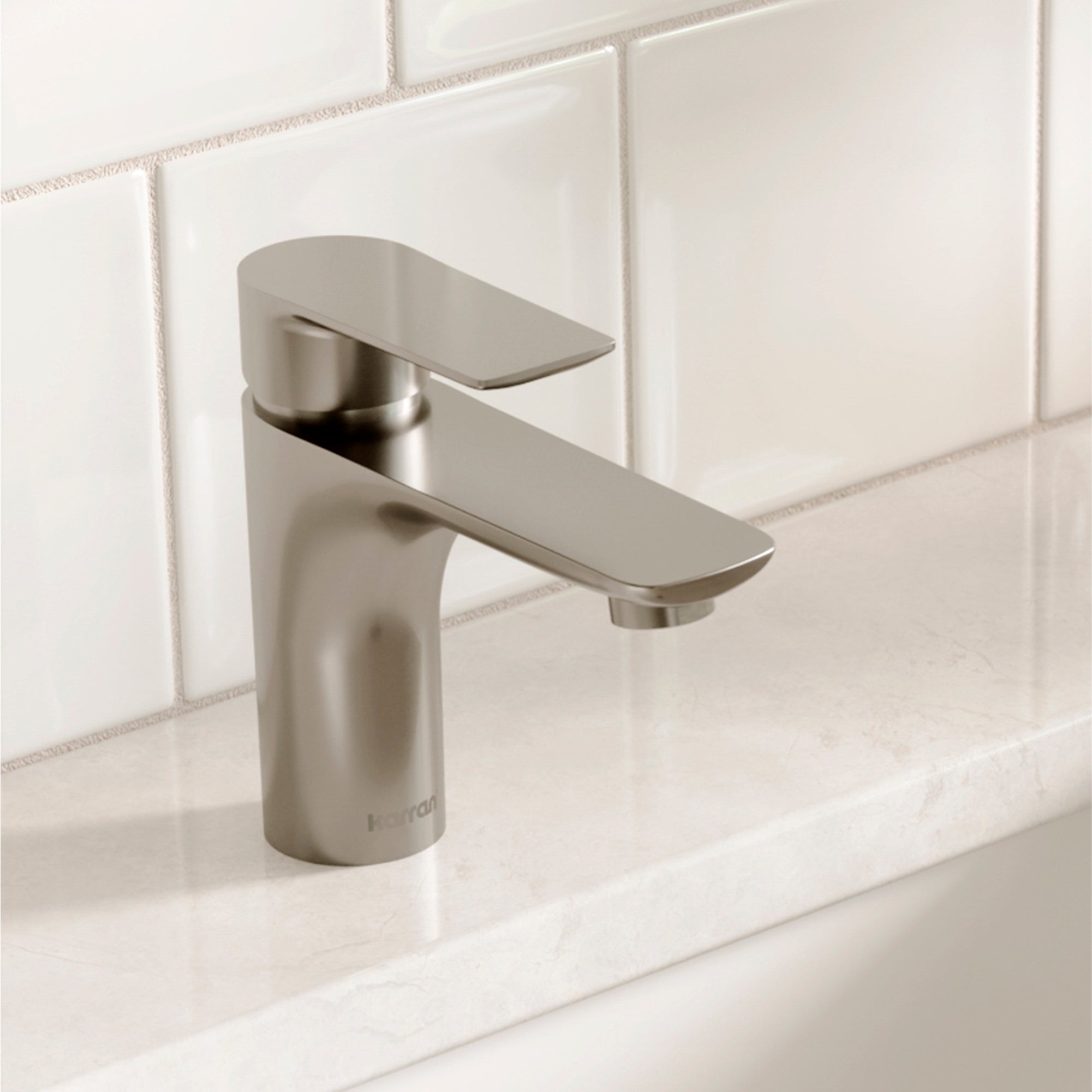 Karran Kayes 1.2 GPM Single Lever Handle Lead-free Brass ADA Bathroom Faucet, Basin, Stainless Steel, KBF420SS