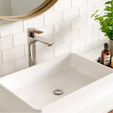 Karran Kayes 1.2 GPM Single Lever Handle Lead-free Brass ADA Bathroom Faucet, Vessel, Chrome, KBF422C