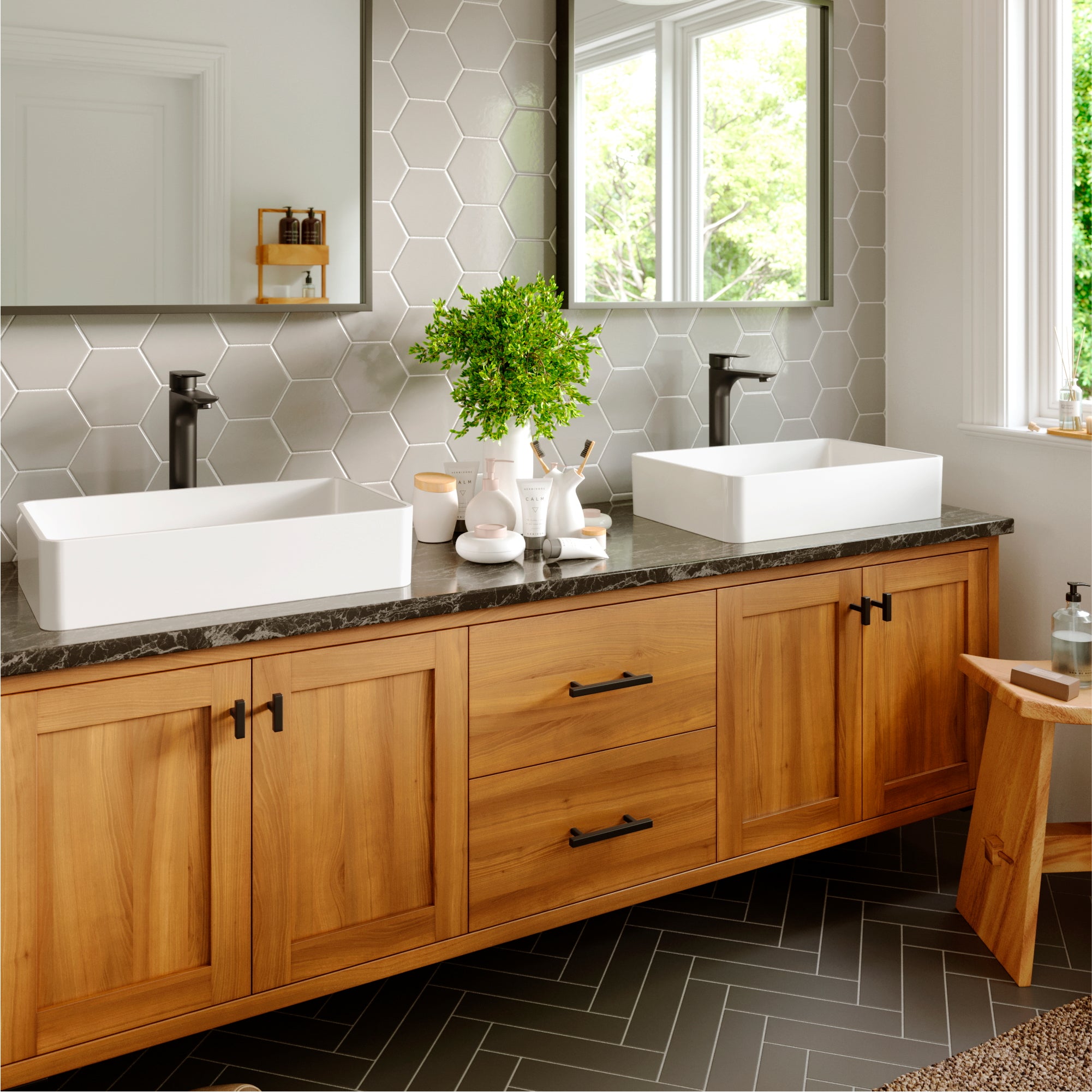 Karran Kayes 1.2 GPM Single Lever Handle Lead-free Brass ADA Bathroom Faucet, Vessel, Matte Black, KBF422MB