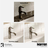 Karran Dartford 1.2 GPM Single Lever Handle Lead-free Brass ADA Bathroom Faucet, Basin, Chrome, KBF430C