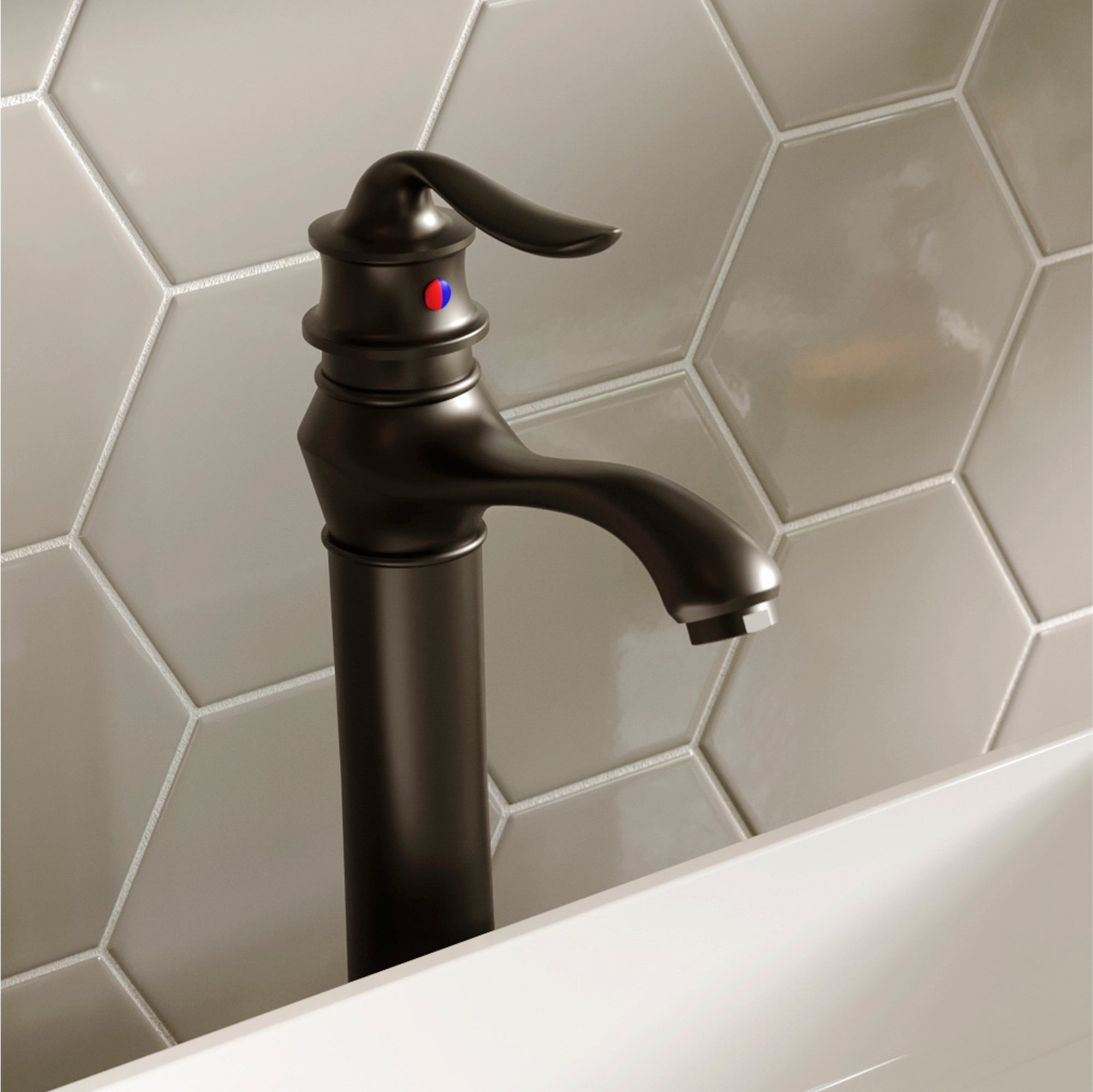 Karran Dartford 1.2 GPM Single Lever Handle Lead-free Brass ADA Bathroom Faucet, Vessel, Matte Black, KBF432MB