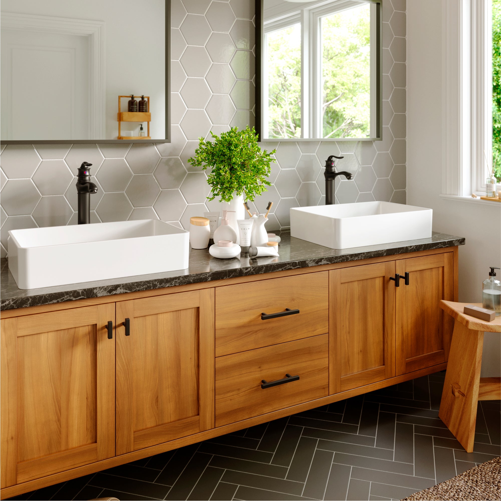 Karran Dartford 1.2 GPM Single Lever Handle Lead-free Brass ADA Bathroom Faucet, Vessel, Matte Black, KBF432MB