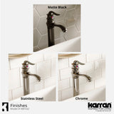 Karran Dartford 1.2 GPM Single Lever Handle Lead-free Brass ADA Bathroom Faucet, Vessel, Matte Black, KBF432MB