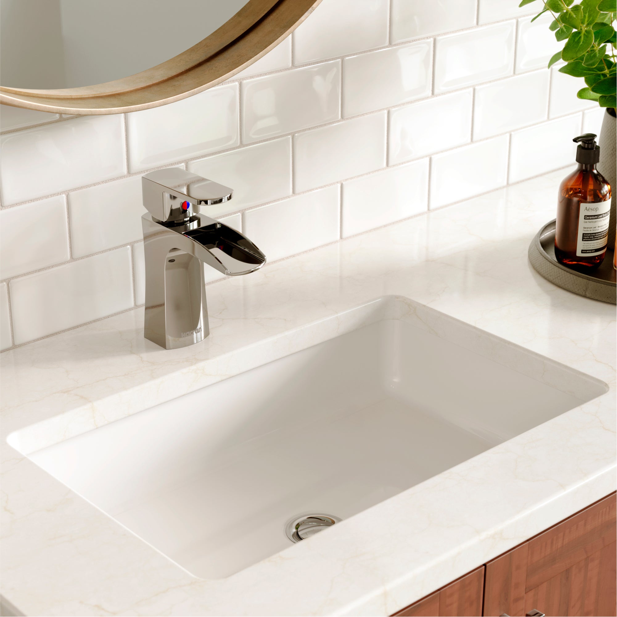 Karran Kassel 1.2 GPM Single Lever Handle Lead-free Brass ADA Bathroom Faucet, Basin, Chrome, KBF440C